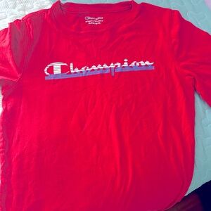 Champion Vibrant Red Crewneck Tee